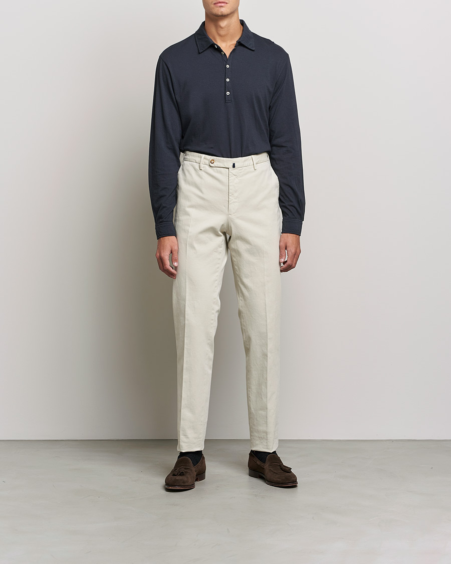 Heren | Truien | Massimo Alba | Ischia Cotton/Cashmere Polo Navy