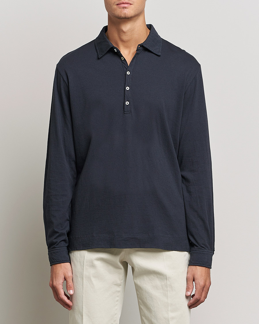 Heren | Truien | Massimo Alba | Ischia Cotton/Cashmere Polo Navy