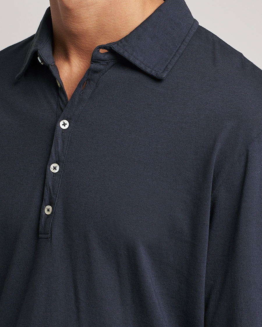Heren | Truien | Massimo Alba | Ischia Cotton/Cashmere Polo Navy