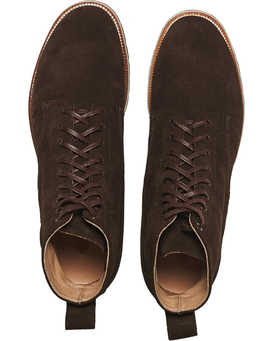 Heren | Yuketen Lace Up Boots Dark Brown Suede | Yuketen | Lace Up Boots Dark Brown Suede