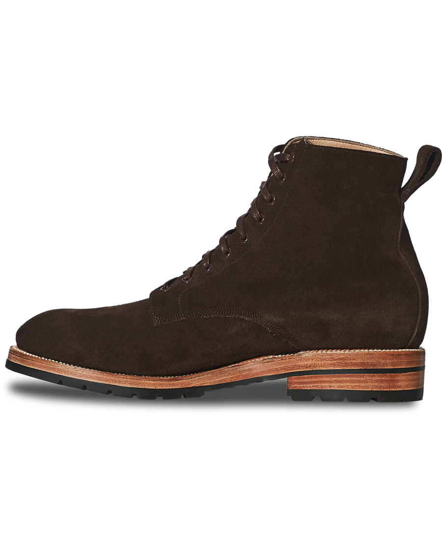 Heren | Yuketen Lace Up Boots Dark Brown Suede | Yuketen | Lace Up Boots Dark Brown Suede
