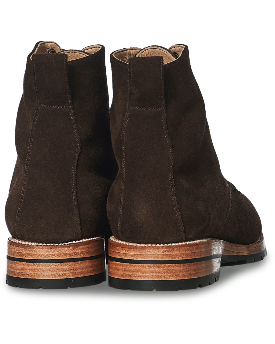 Heren | Yuketen Lace Up Boots Dark Brown Suede | Yuketen | Lace Up Boots Dark Brown Suede