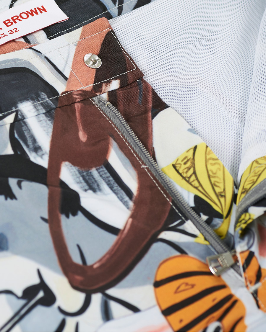 Heren | Zwembroek | Orlebar Brown | Bulldog x David Salle Diving Swim Shorts Multi