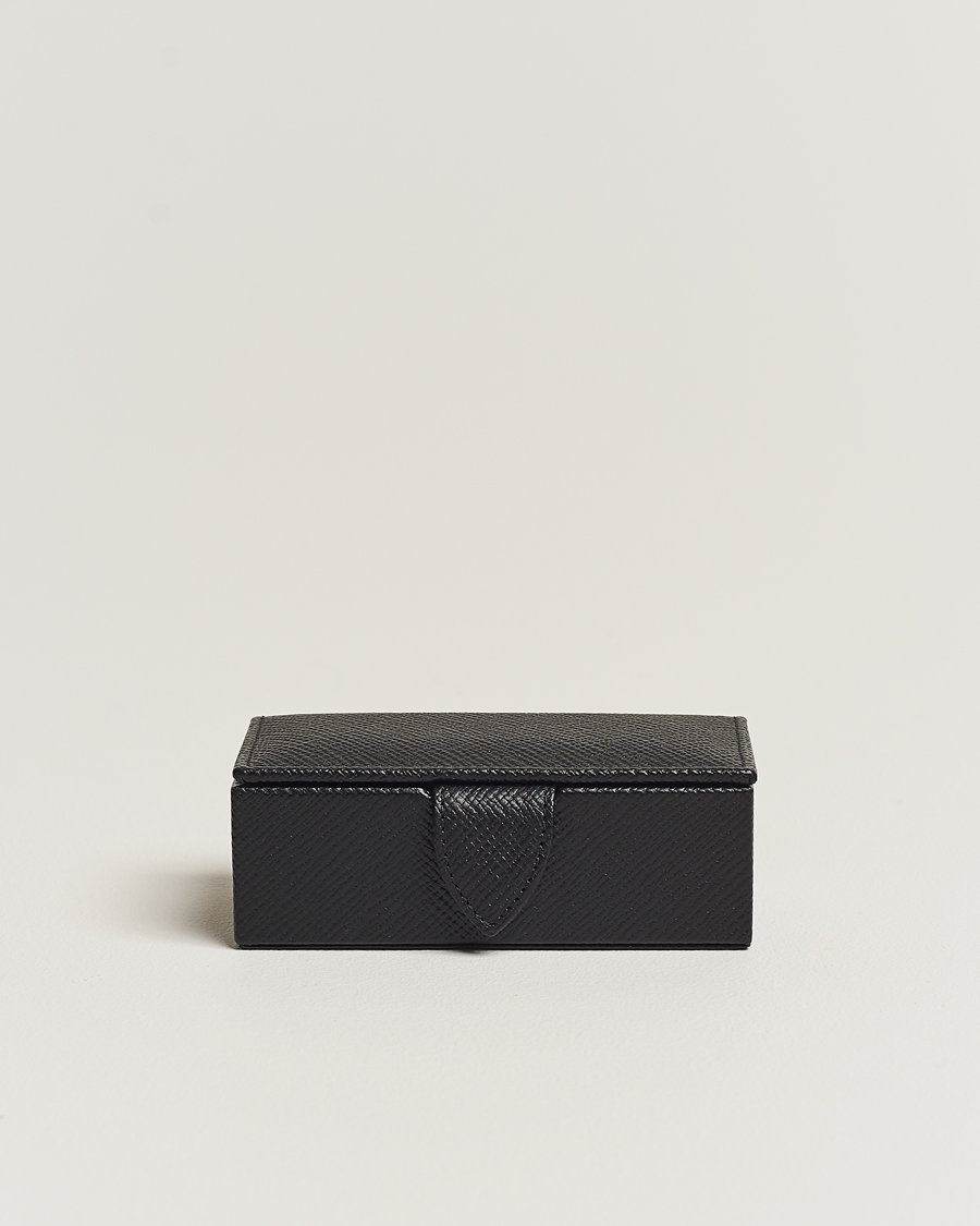 Heren | Smythson | Smythson | Panama Mini Cufflink Box Black