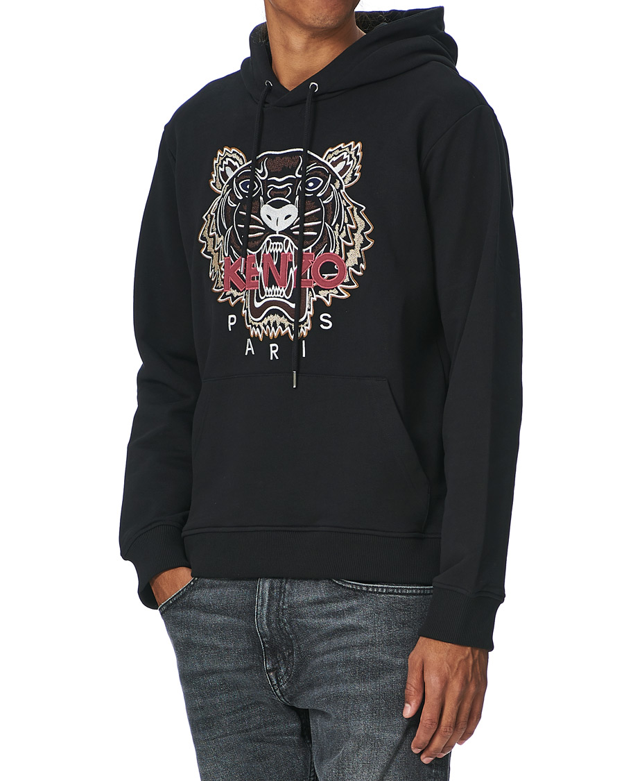 Heren | Truien | KENZO | Icon Tiger Hoodie Black