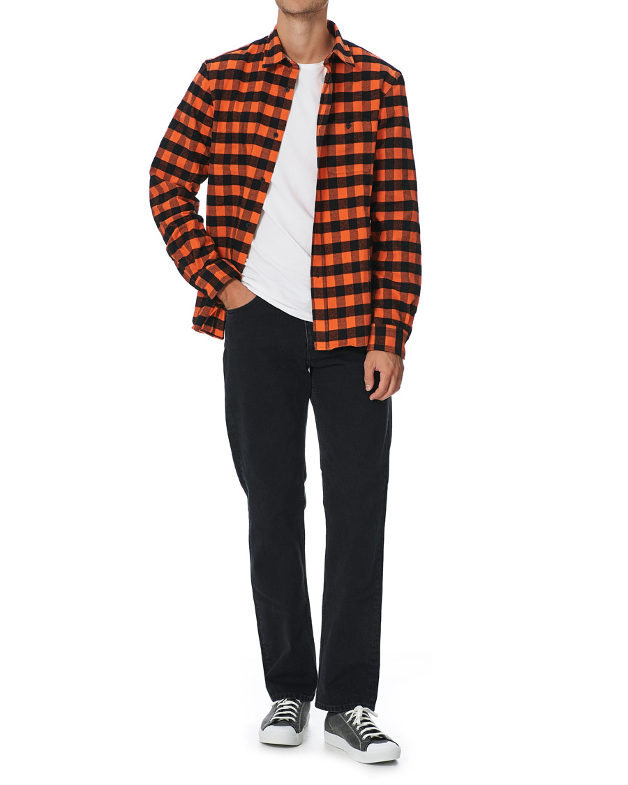 Heren | Overhemden | KENZO | Flannel Shirt Orange Check