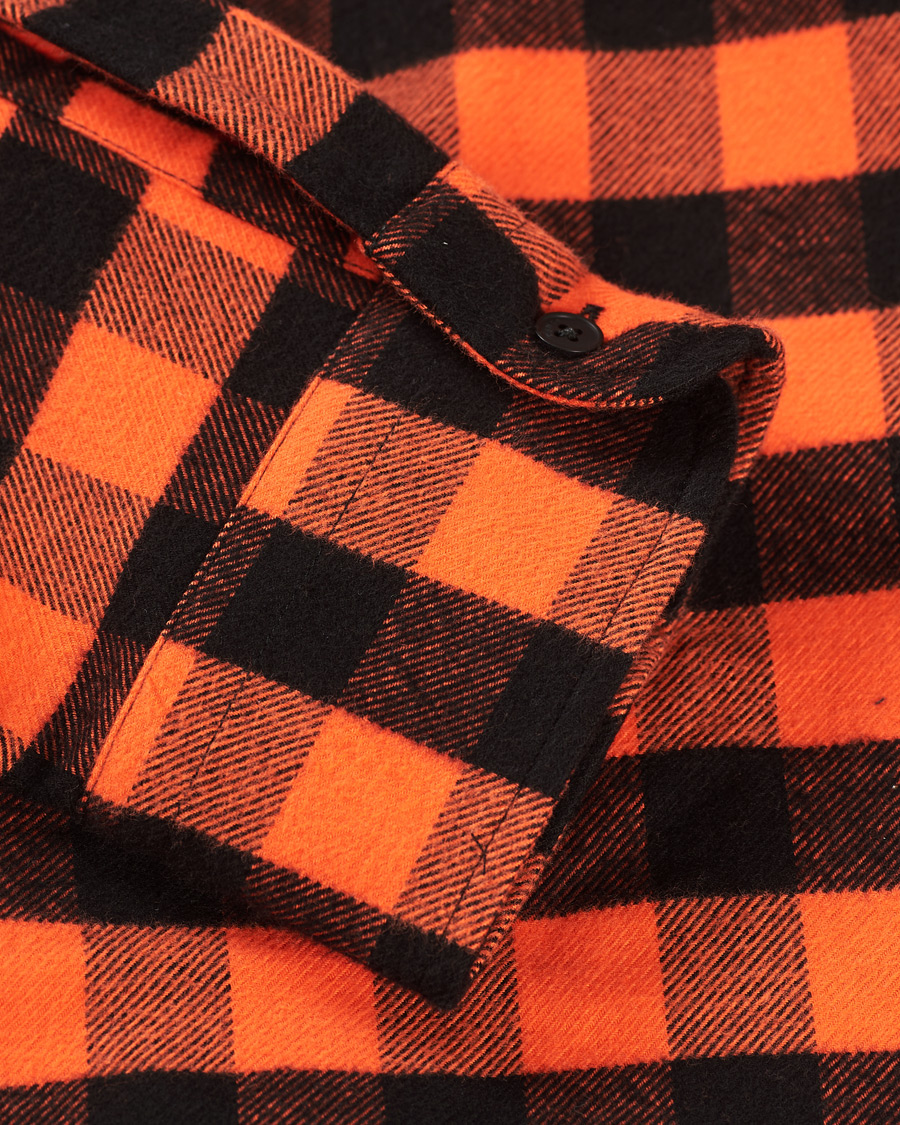Heren | Overhemden | KENZO | Flannel Shirt Orange Check