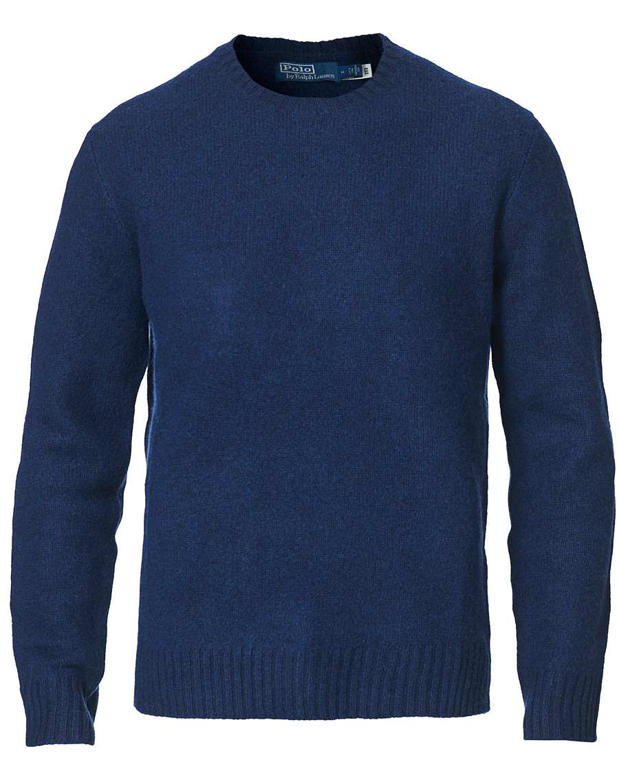 Heren | Truien | Polo Ralph Lauren | Wool/Cashmere Knitted Crew Neck Sweater Navy Heather