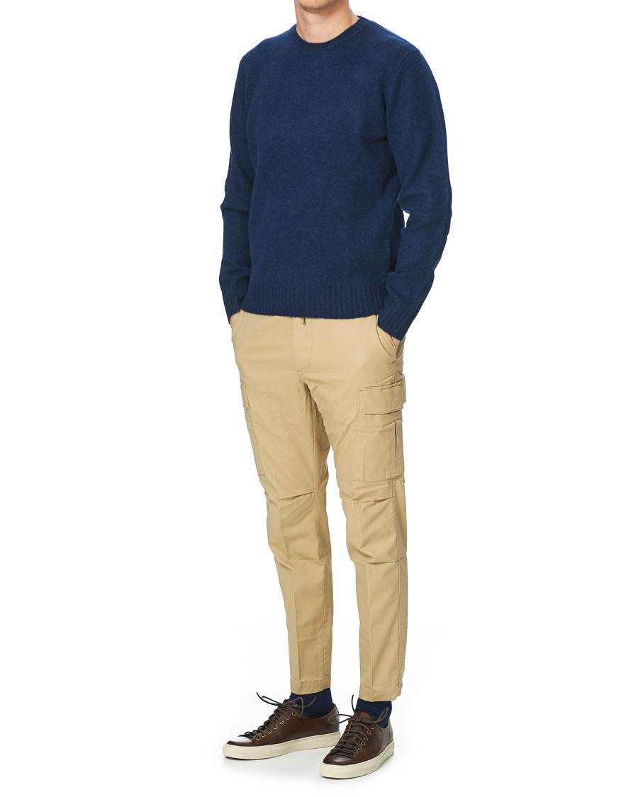 Heren | Truien | Polo Ralph Lauren | Wool/Cashmere Knitted Crew Neck Sweater Navy Heather
