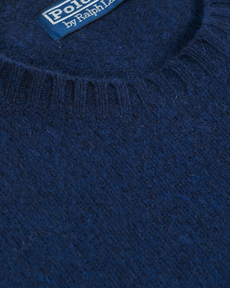 Heren | Truien | Polo Ralph Lauren | Wool/Cashmere Knitted Crew Neck Sweater Navy Heather