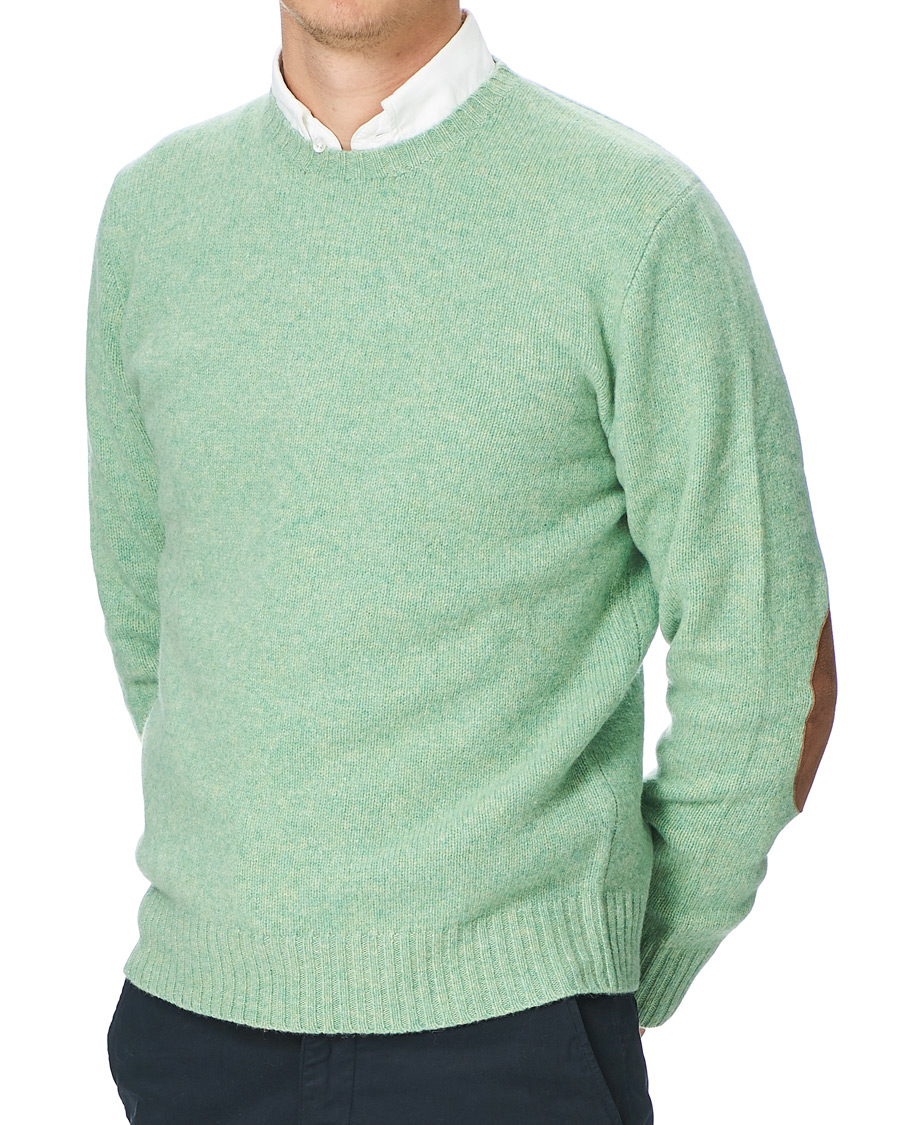 Heren | Truien | Polo Ralph Lauren | Wool/Cashmere Knitted Crew Neck Sweater Seafoam Green