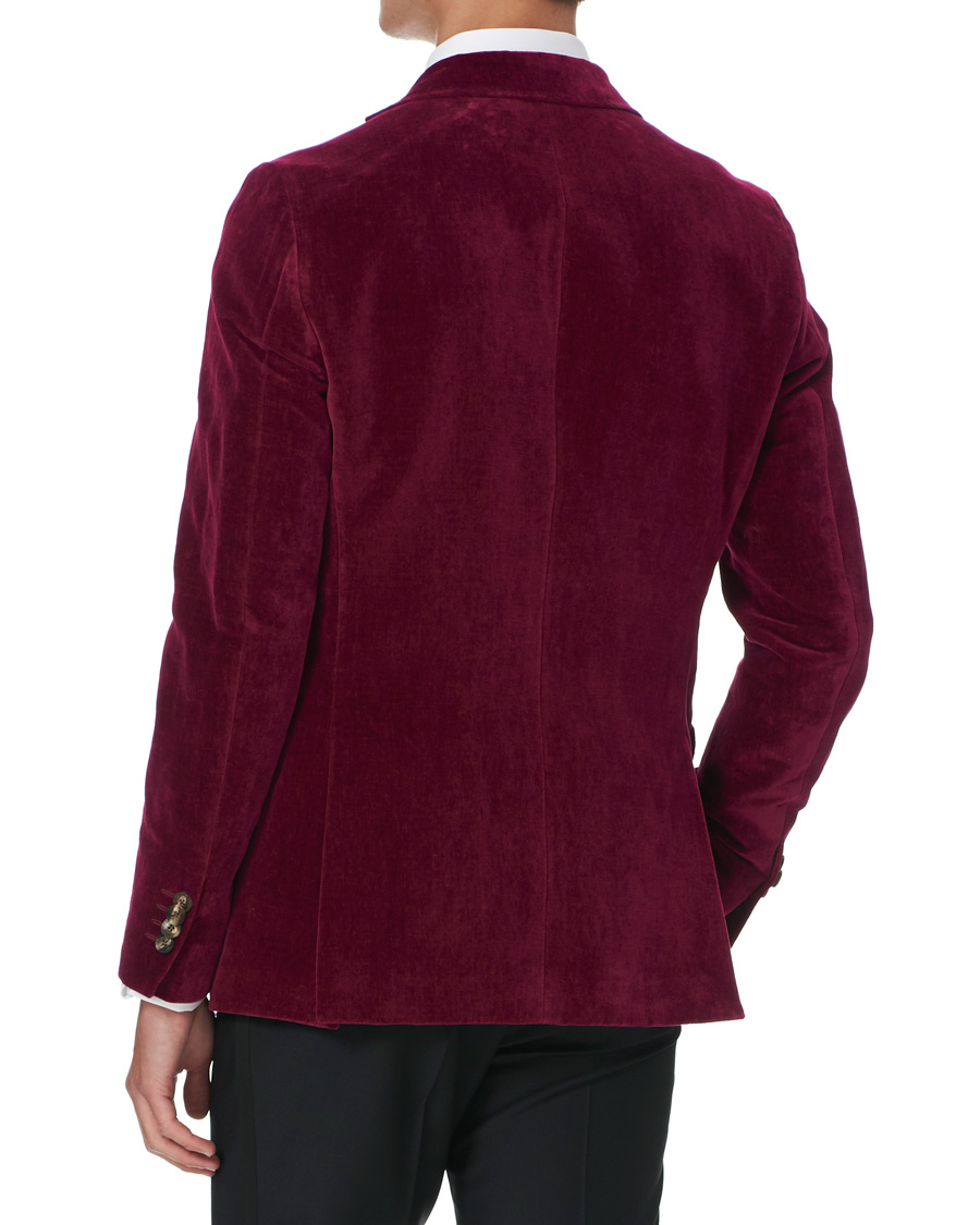 Heren | Blazers | Etro | Soft Velvet Blazer Bordeaux