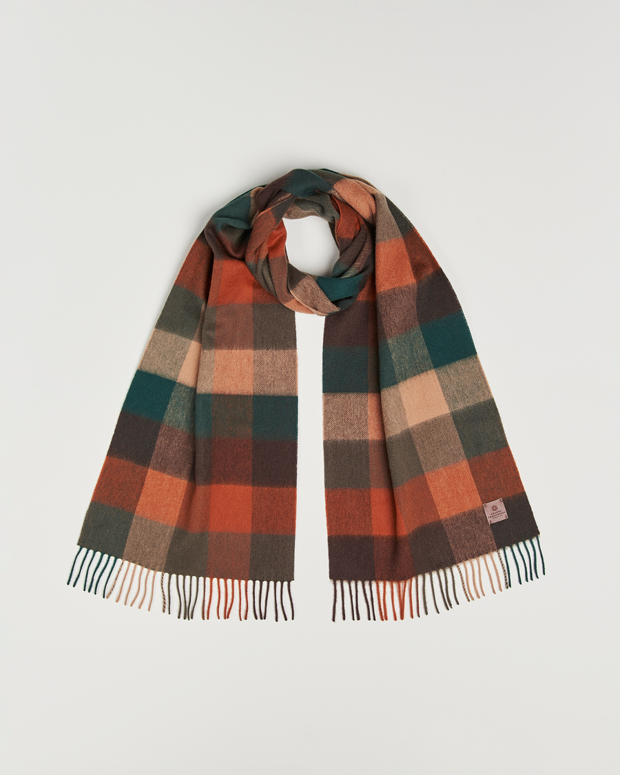 Heren | Sjaals | Amanda Christensen | Wool Block Check Scarf Multi