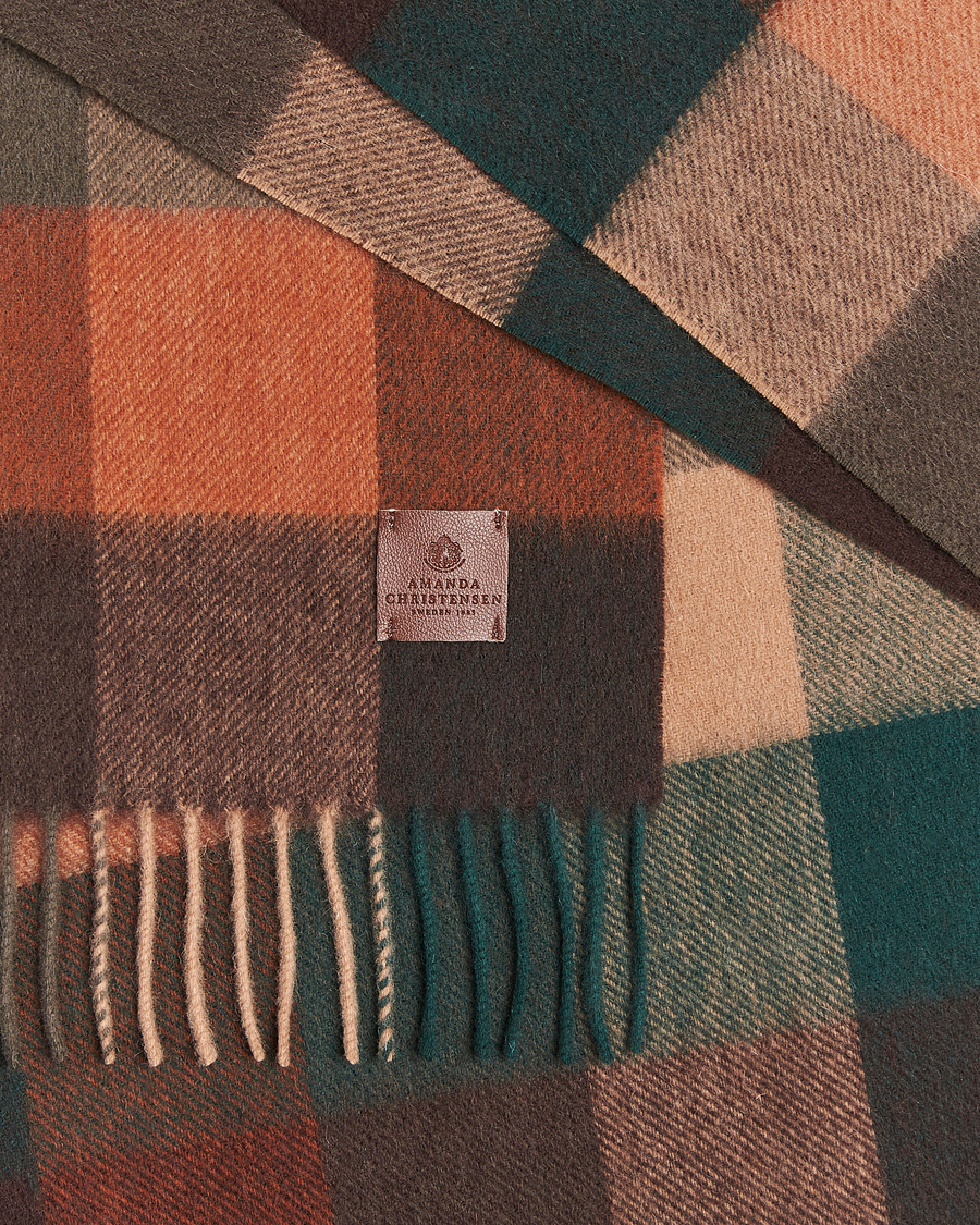 Heren | Sjaals | Amanda Christensen | Wool Block Check Scarf Multi