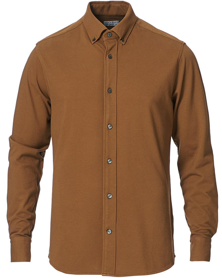 Heren | Overhemden | Tiger of Sweden | Fenald Piquet Shirt Toasted Coconut