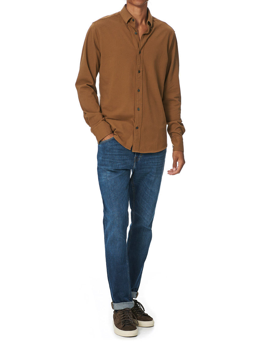 Heren | Overhemden | Tiger of Sweden | Fenald Piquet Shirt Toasted Coconut