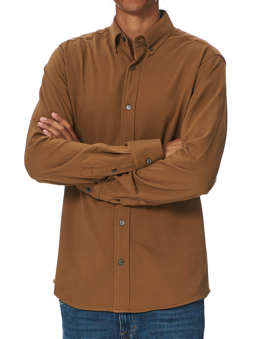 Heren | Overhemden | Tiger of Sweden | Fenald Piquet Shirt Toasted Coconut