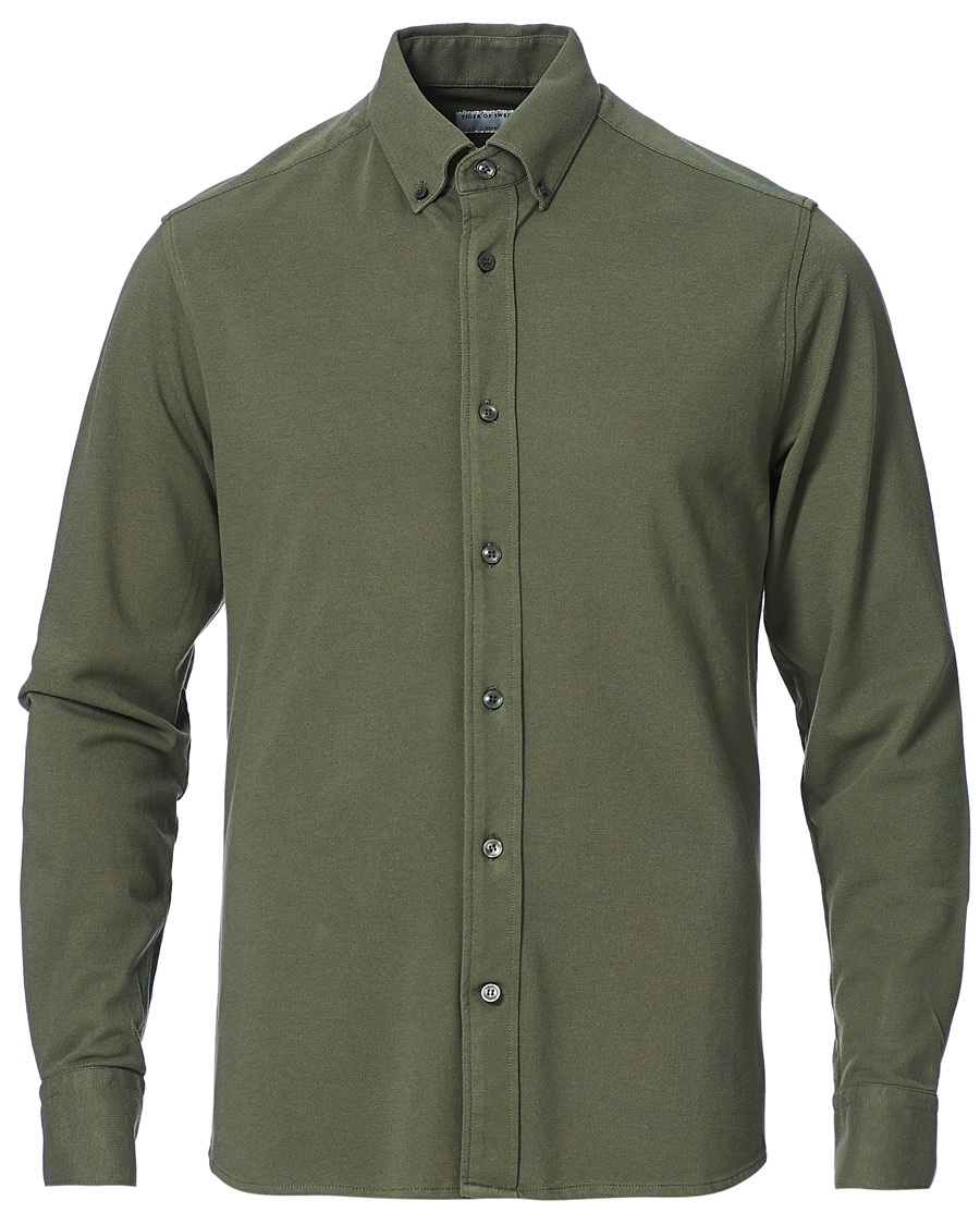 Heren | Overhemden | Tiger of Sweden | Fenald Piquet Shirt City Green