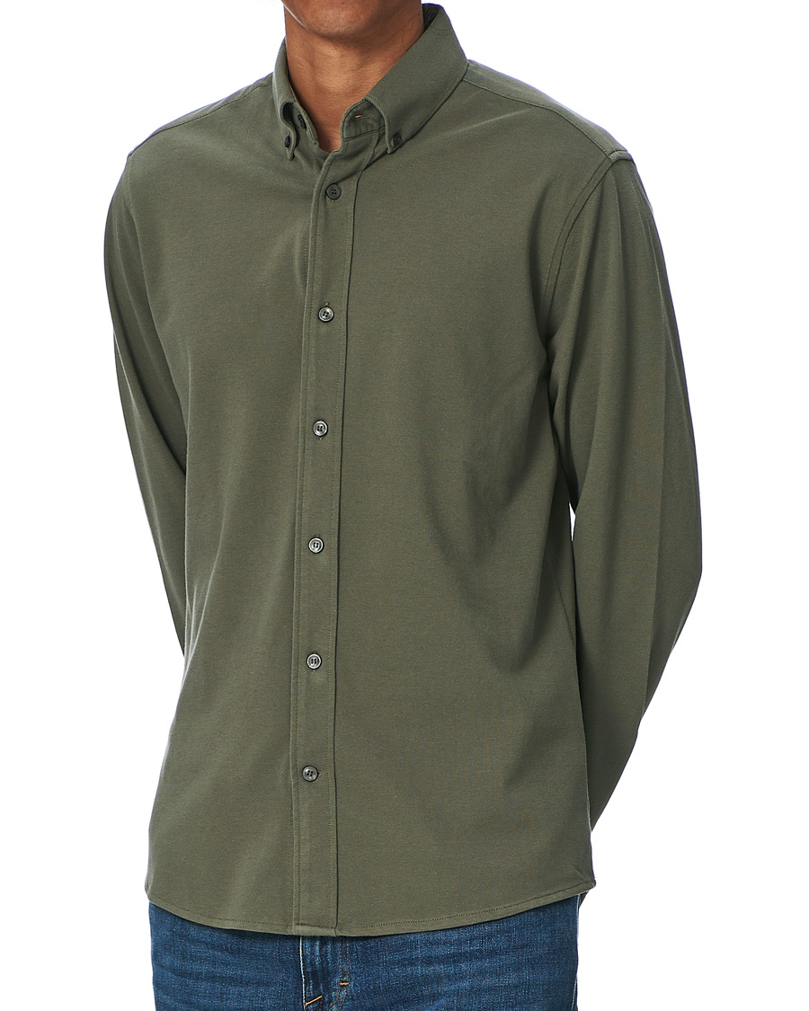 Heren | Overhemden | Tiger of Sweden | Fenald Piquet Shirt City Green