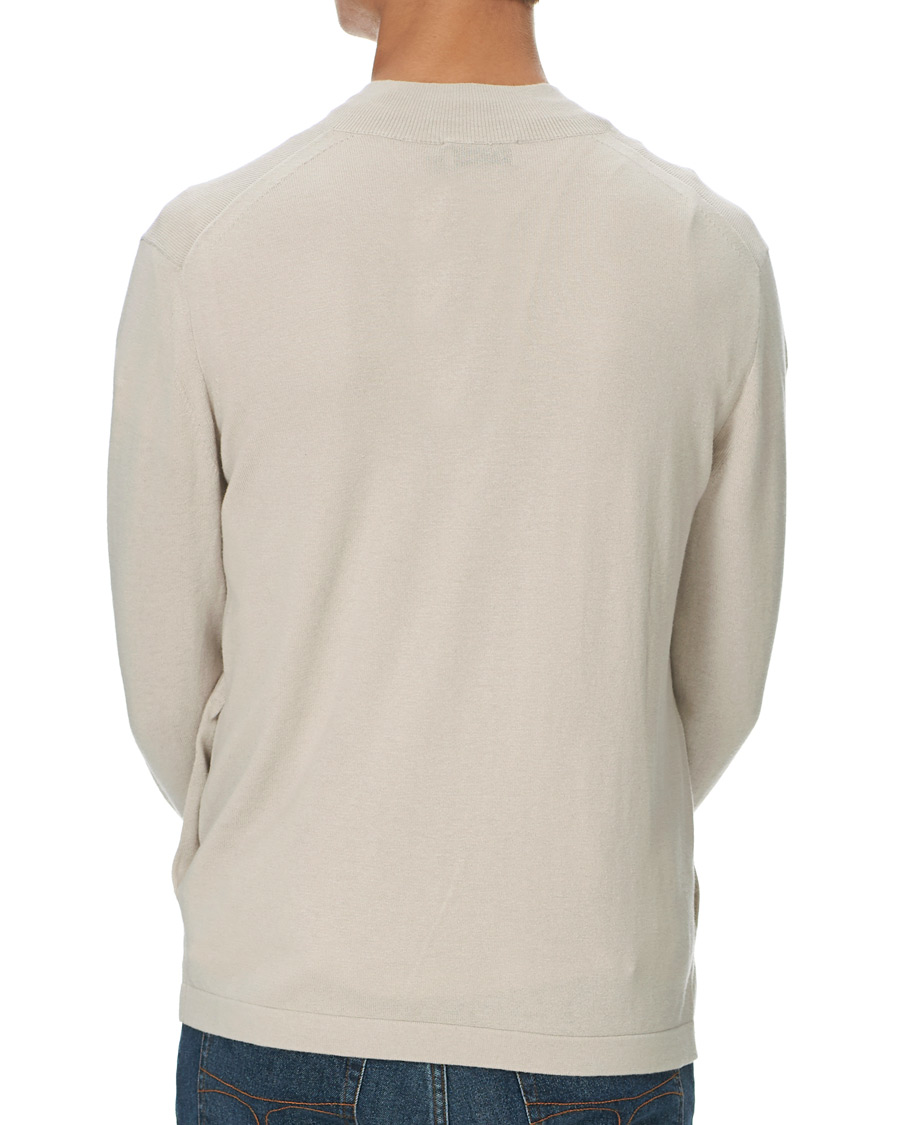 Heren | Truien | Tiger of Sweden | Kylen Cotton/Merino Zip Moonbeam