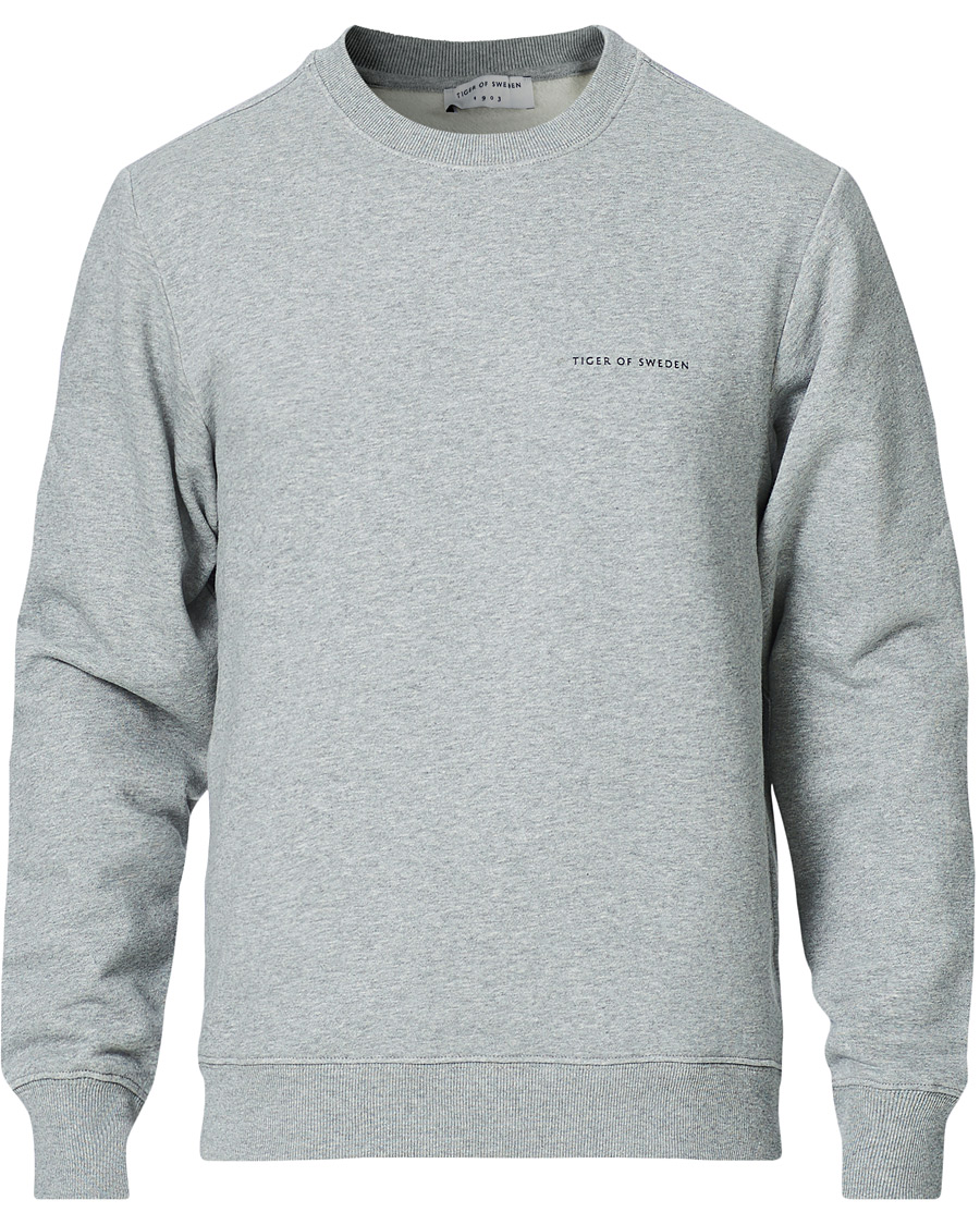 Heren | Truien | Tiger of Sweden | Emerson Cotton Sweatshirt Mid Grey Mel