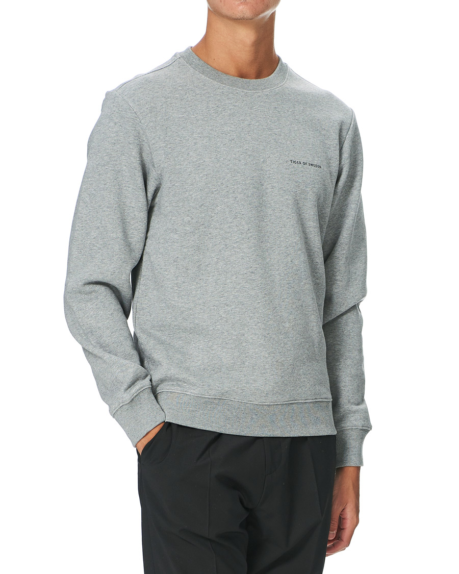 Heren | Truien | Tiger of Sweden | Emerson Cotton Sweatshirt Mid Grey Mel