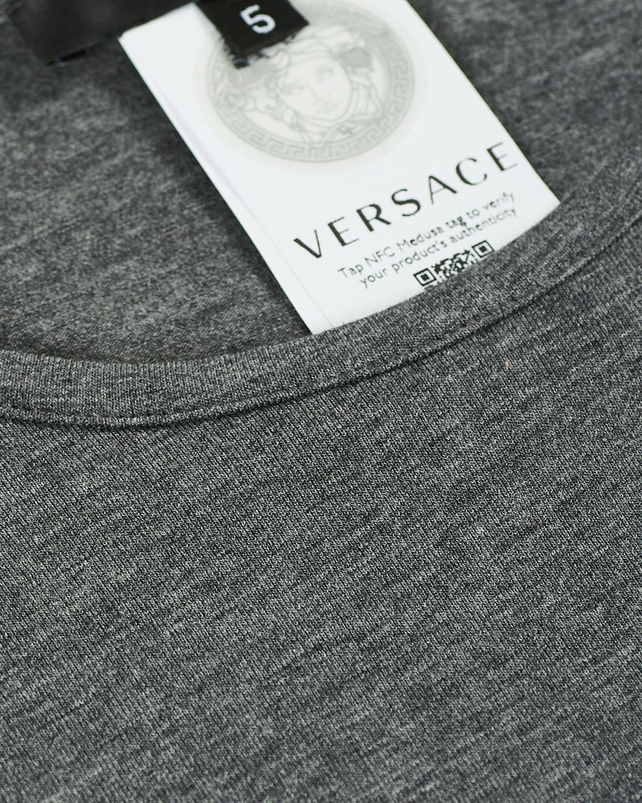 Heren | T-shirts | Versace | Medusa Tee Grey Melange