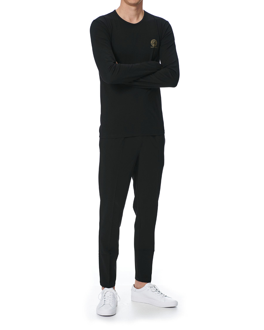 Heren | T-shirts | Versace | Medusa Long Sleeve Tee Black