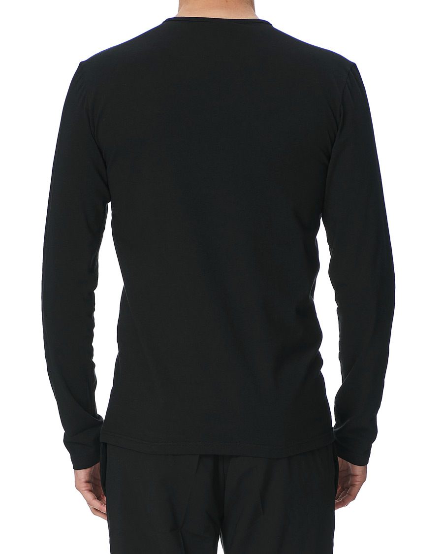 Heren | T-shirts | Versace | Medusa Long Sleeve Tee Black