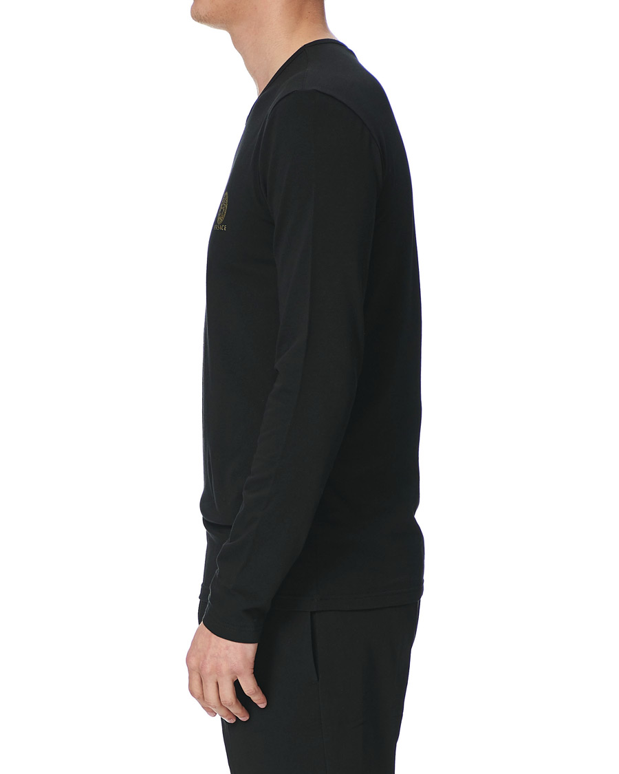 Heren | T-shirts | Versace | Medusa Long Sleeve Tee Black