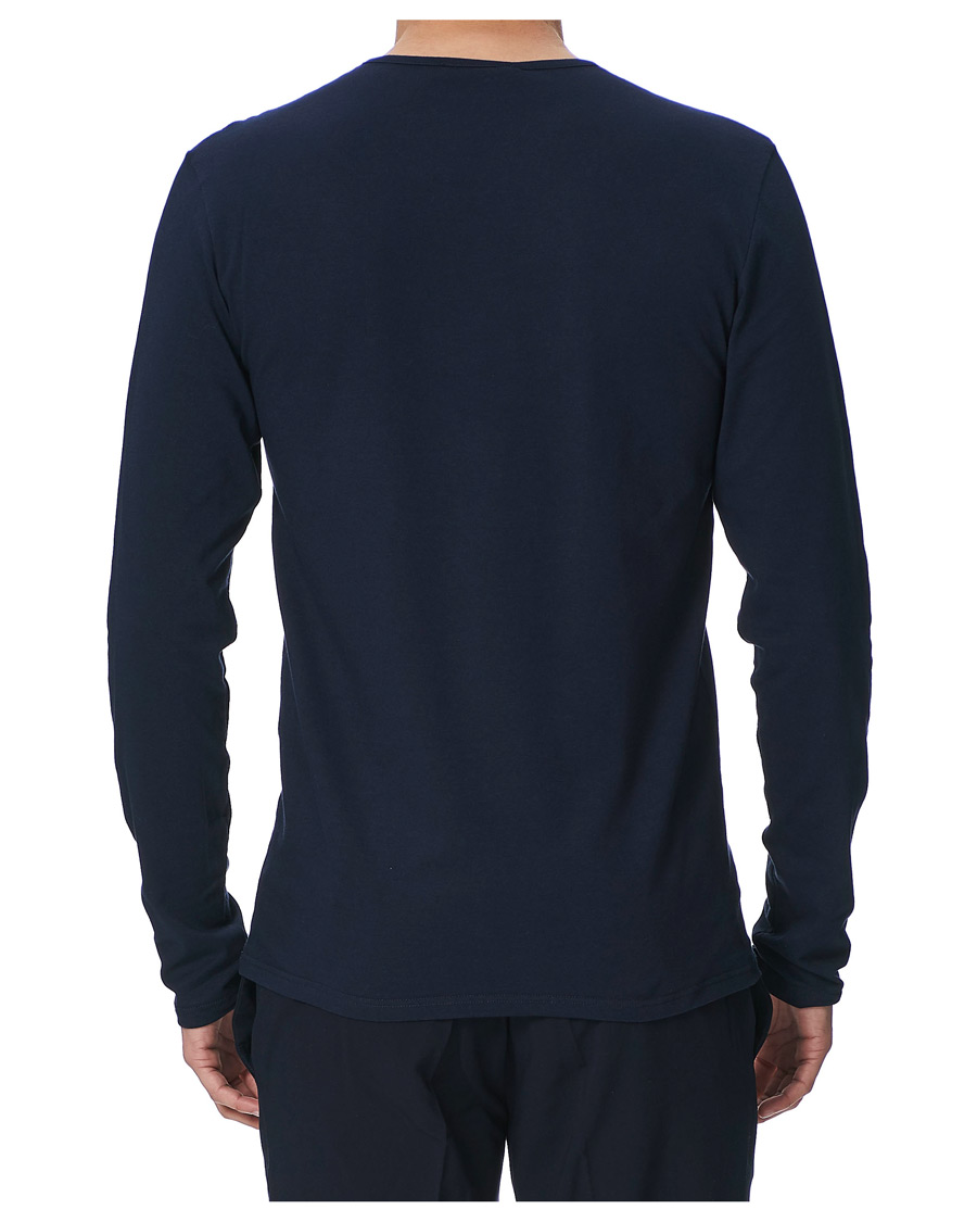 Heren | T-shirts | Versace | Medusa Long Sleeve Tee Navy