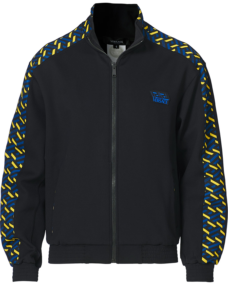 Heren | Truien | Versace | Monogram Zip Sweater Navy