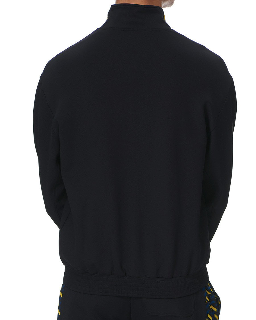 Heren | Truien | Versace | Monogram Zip Sweater Navy