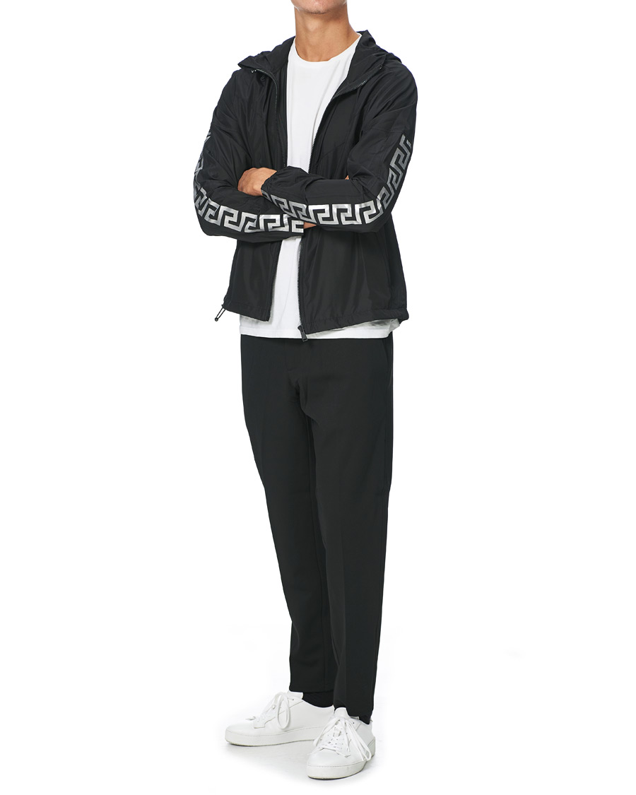 Heren | Jassen | Versace | Monogram Hooded Jacket Black