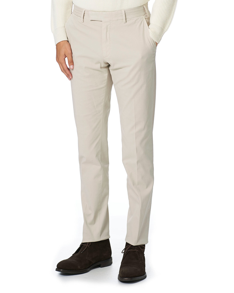 Heren | Broeken | Ermenegildo Zegna | Premium Cotton Trousers Beige