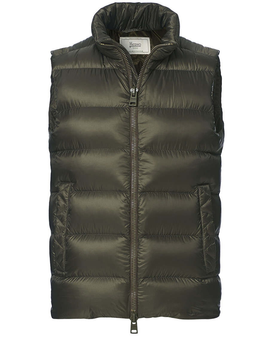 Heren | Jassen | Herno | Globe Down Puffer Gilet Forest Green 46