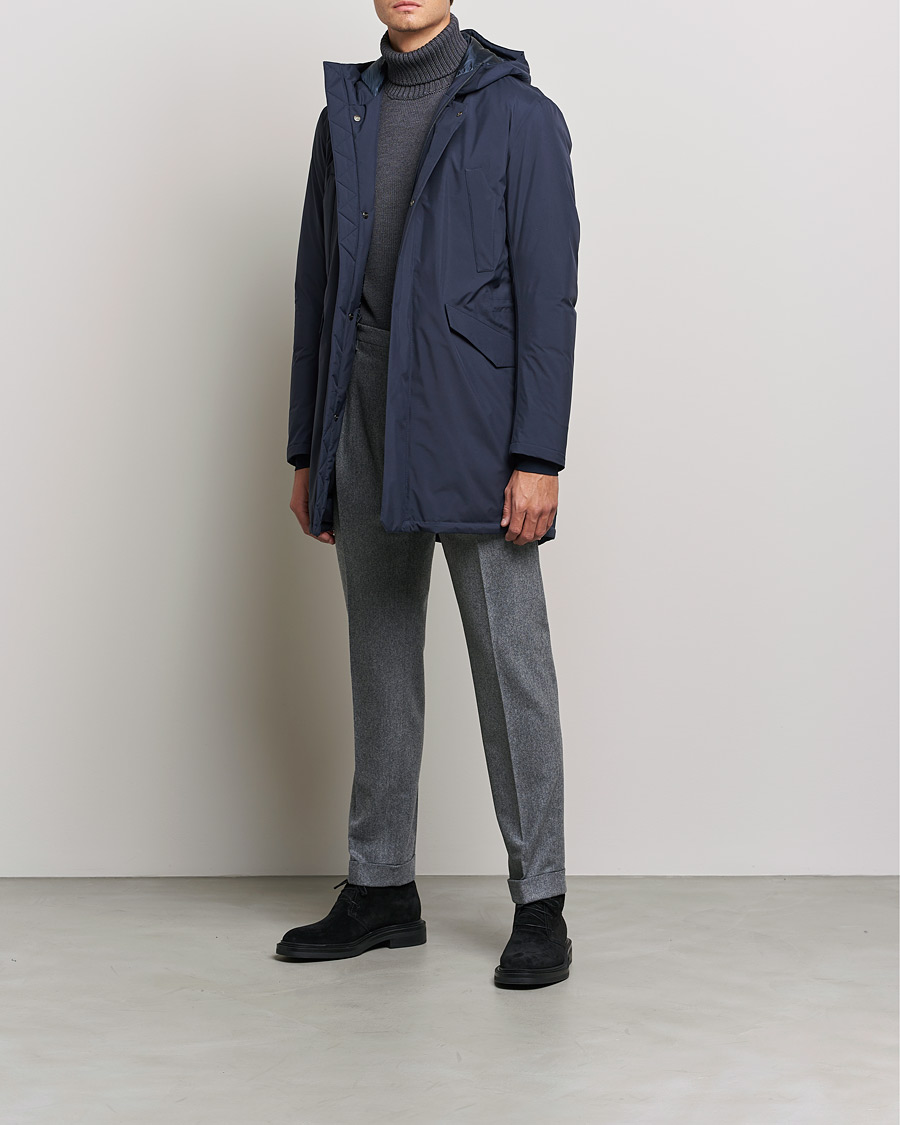 Heren | Jassen | Herno | Laminar Goretex Car Coat Navy