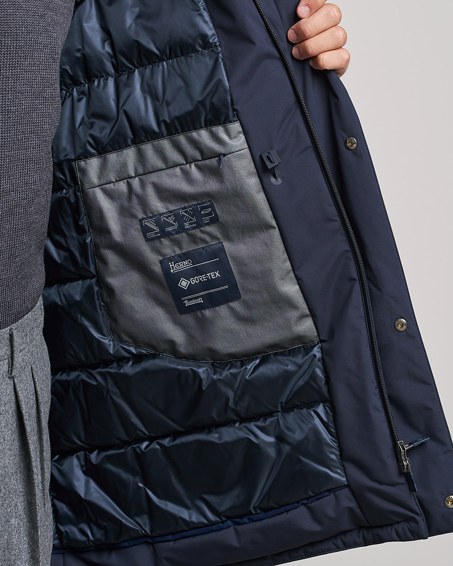 Heren | Jassen | Herno | Laminar Goretex Car Coat Navy