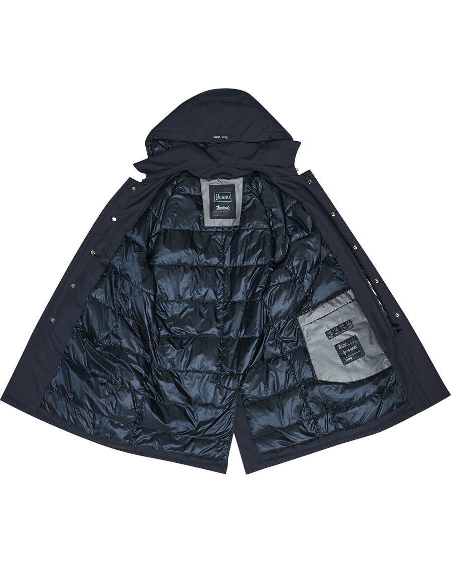 Heren | Jassen | Herno | Laminar Goretex Car Coat Navy