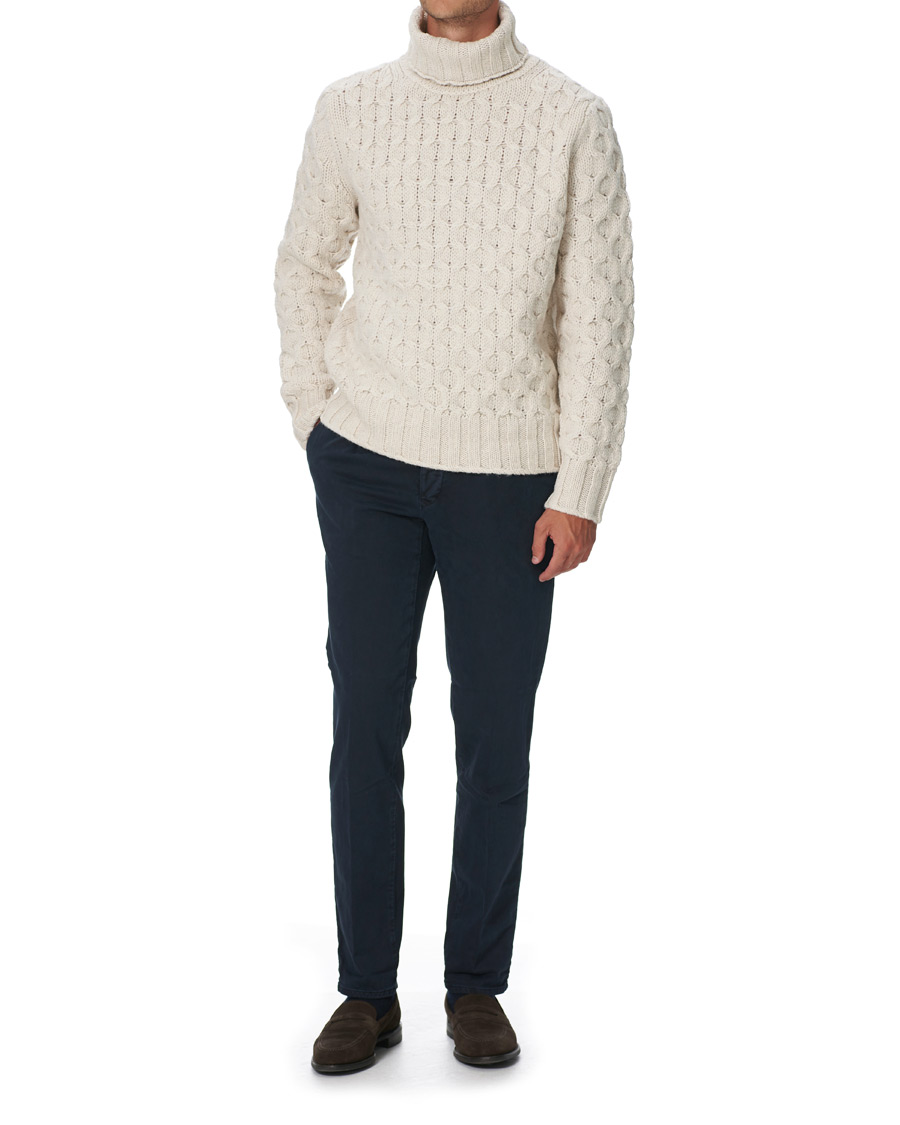 Heren | Truien | Morris Heritage | Heritage Vincenzo Rollneck White