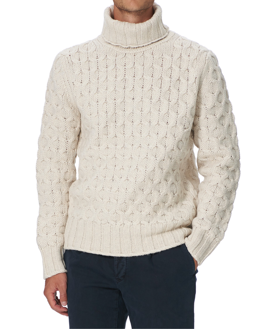 Heren | Truien | Morris Heritage | Heritage Vincenzo Rollneck White