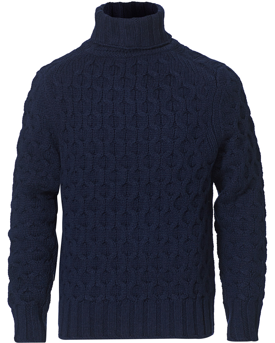 Heren | Truien | Morris Heritage | Heritage Vincenzo Rollneck Navy