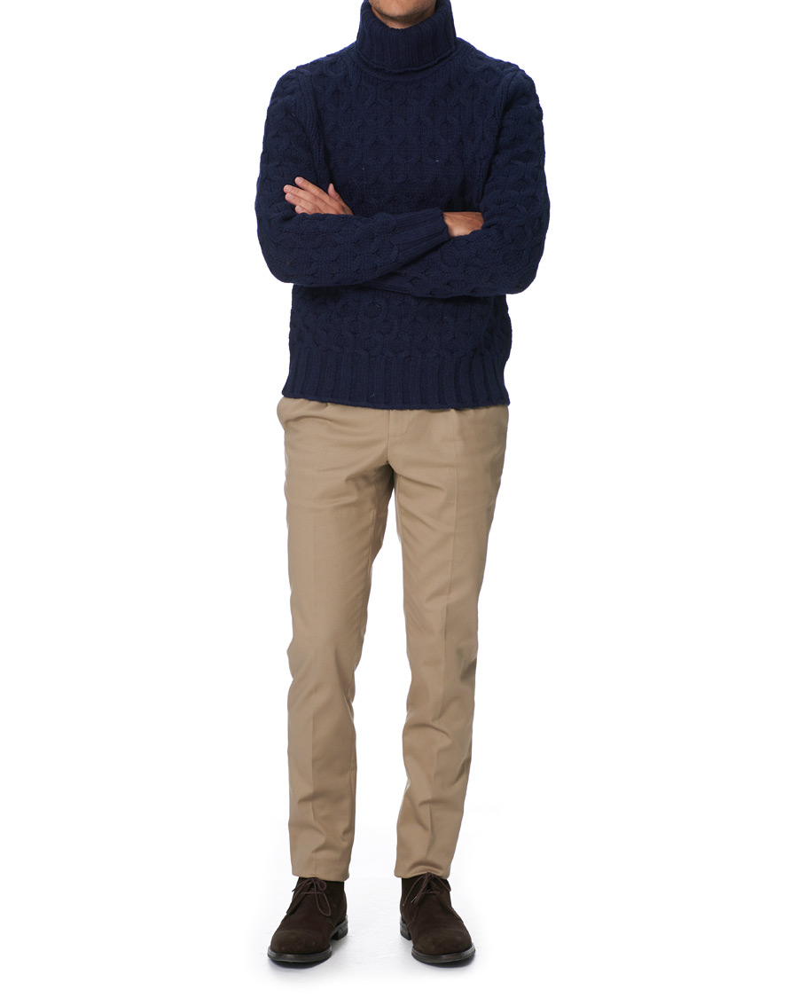 Heren | Truien | Morris Heritage | Heritage Vincenzo Rollneck Navy