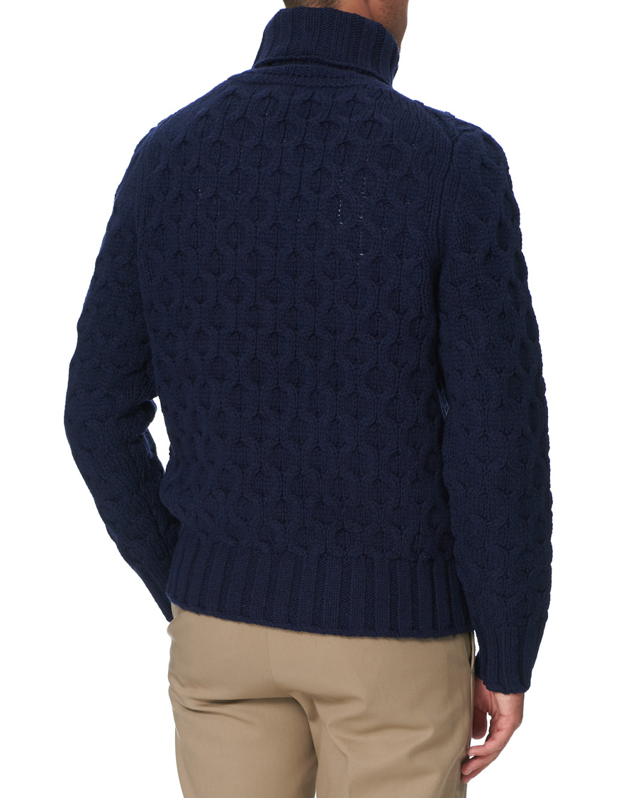 Heren | Truien | Morris Heritage | Heritage Vincenzo Rollneck Navy