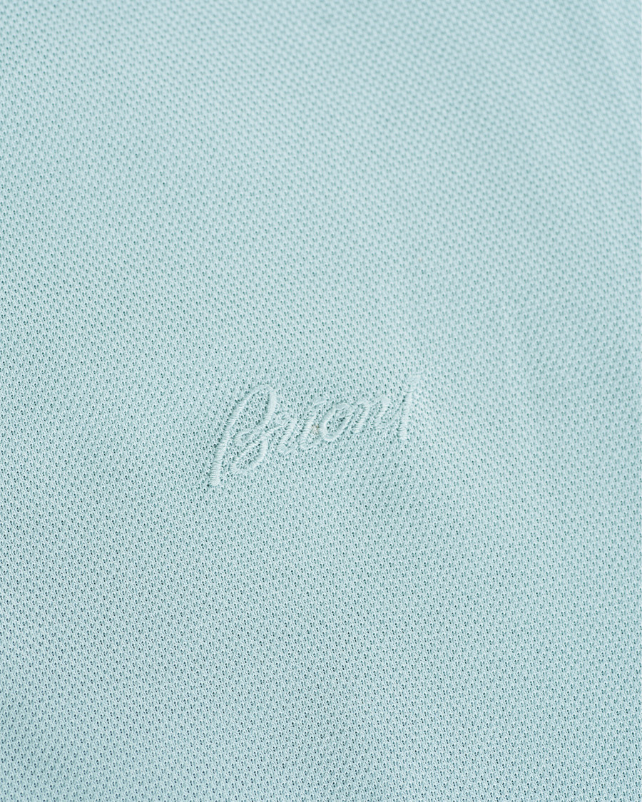 Heren | Polo's | Brioni | Contrast Placket Polo Piquet Aqua
