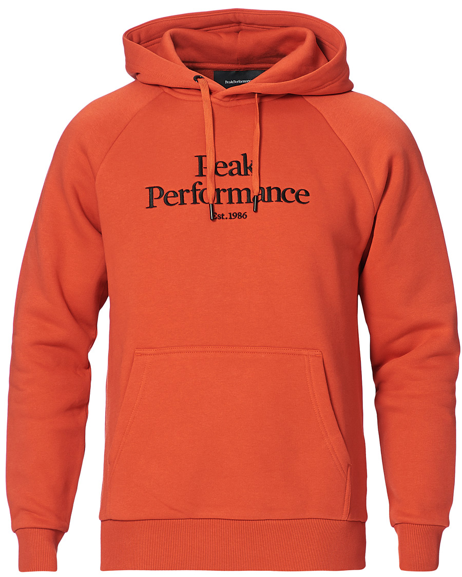 Heren | Truien | Peak Performance | Original Logo Hoodie Orange