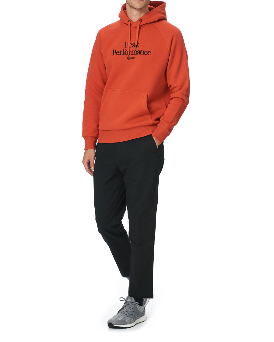 Heren | Truien | Peak Performance | Original Logo Hoodie Orange