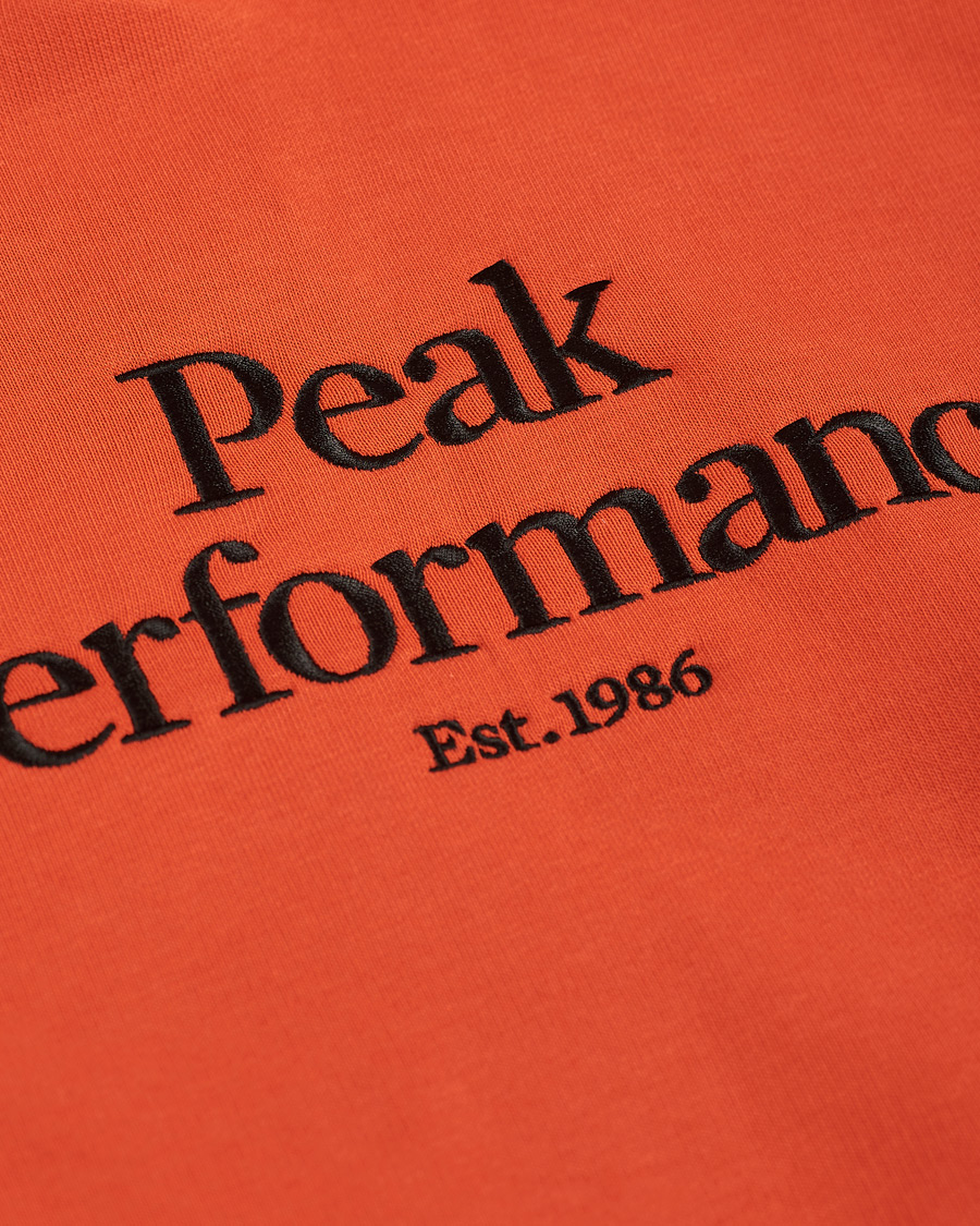 Heren | Truien | Peak Performance | Original Logo Hoodie Orange