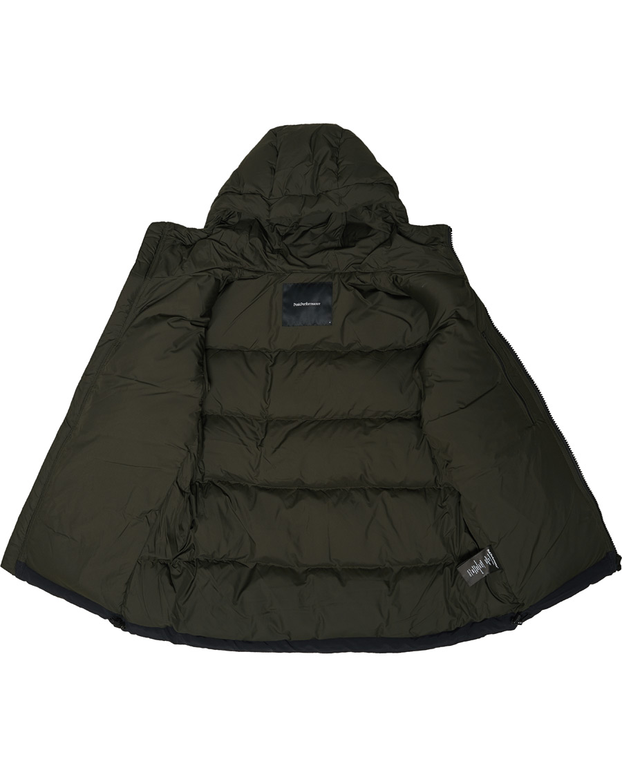 Heren | Jassen | Peak Performance | Rivel Down Hooded Jacket Olive Extreme