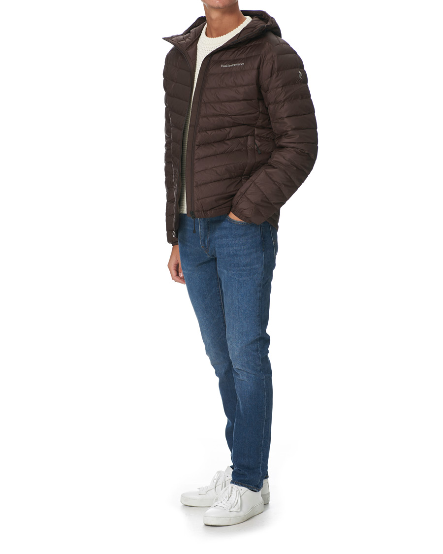 Heren | Jassen | Peak Performance | Frost Liner Down Hooded Jacket Ridge Rock